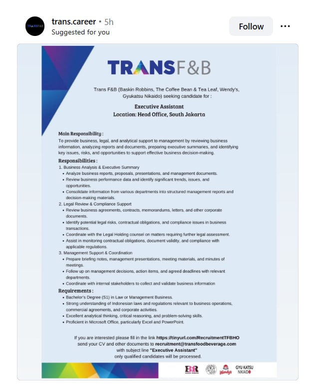 Trans F&B