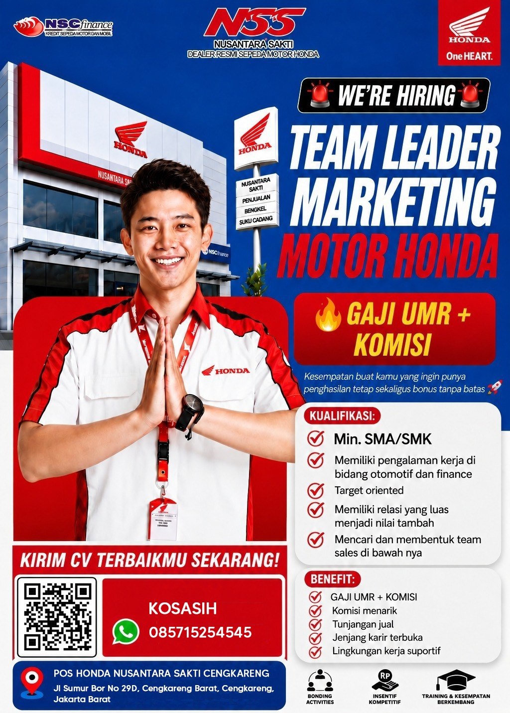 Pos Honda Nusantara Sakti Cengkareng