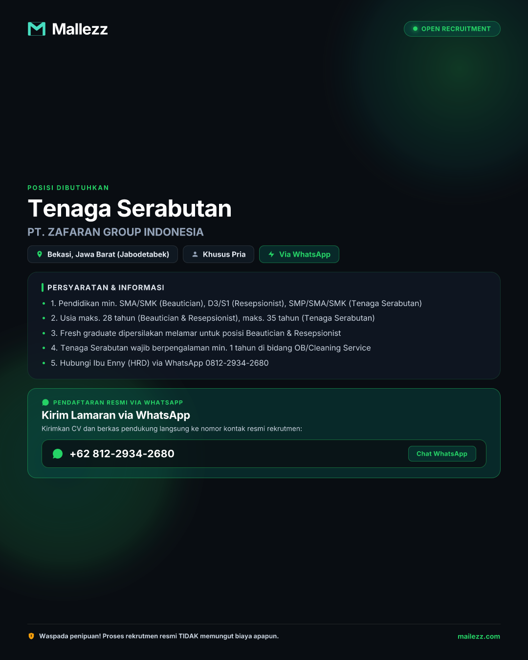 PT. ZAFARAN GROUP INDONESIA
