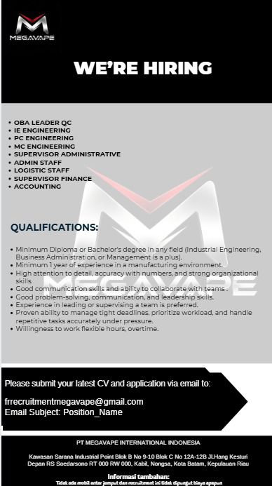 PT MEGAVAPE INTERNATIONAL INDONESIA