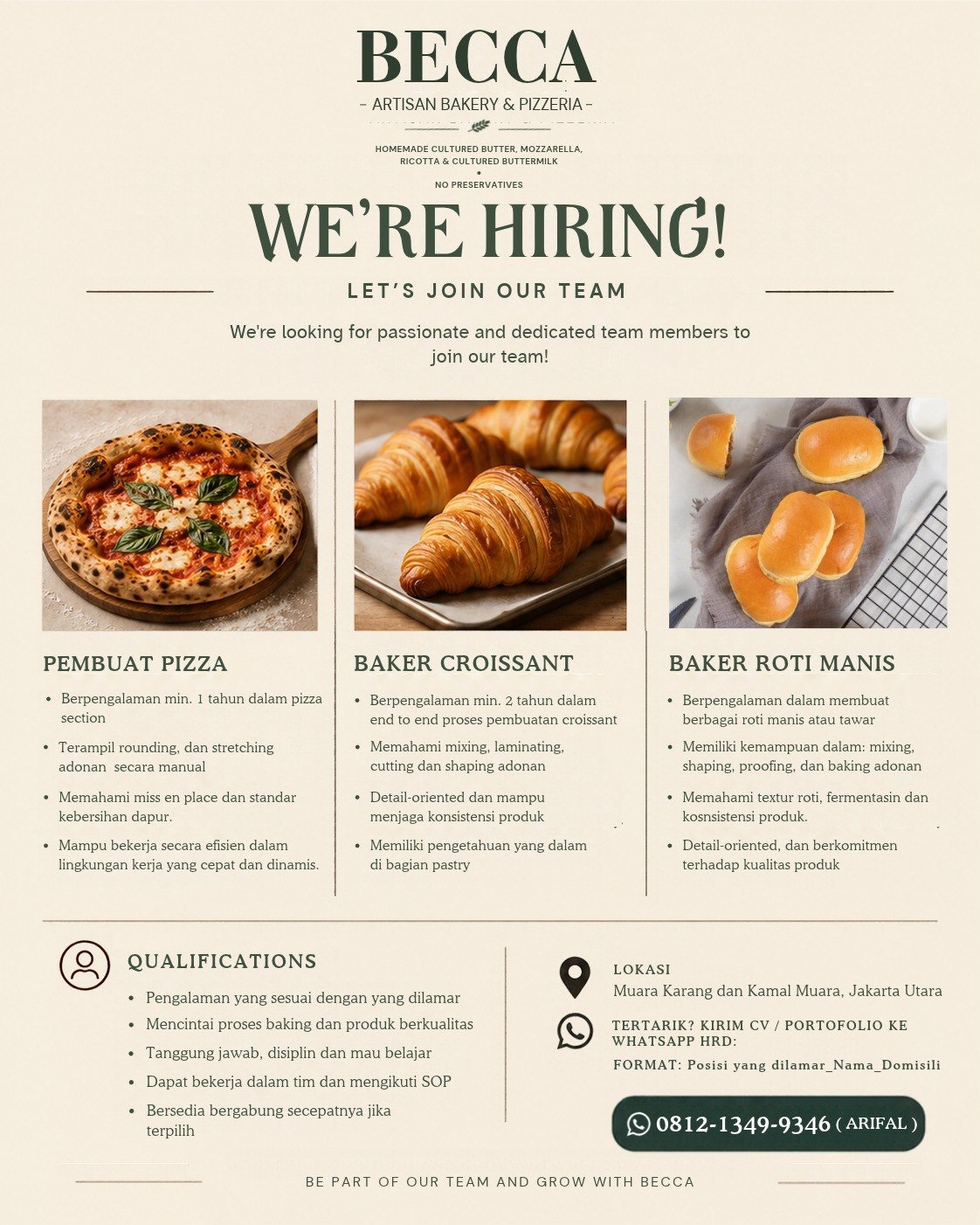 BECCA - ARTISAN BAKERY & PIZZERIA -