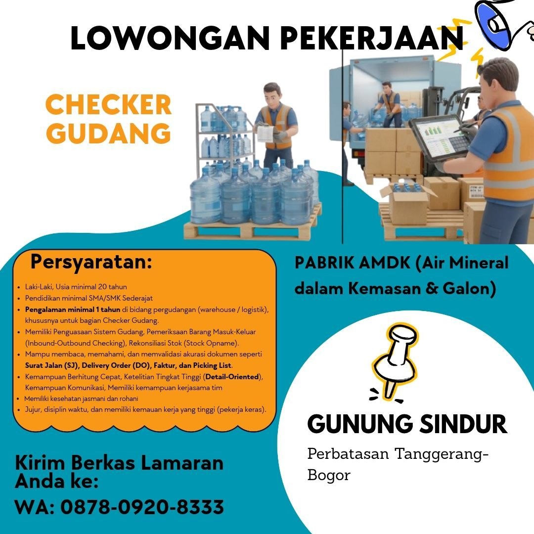 PABRIK AMDK (Air Mineral dalam Kemasan & Galon)