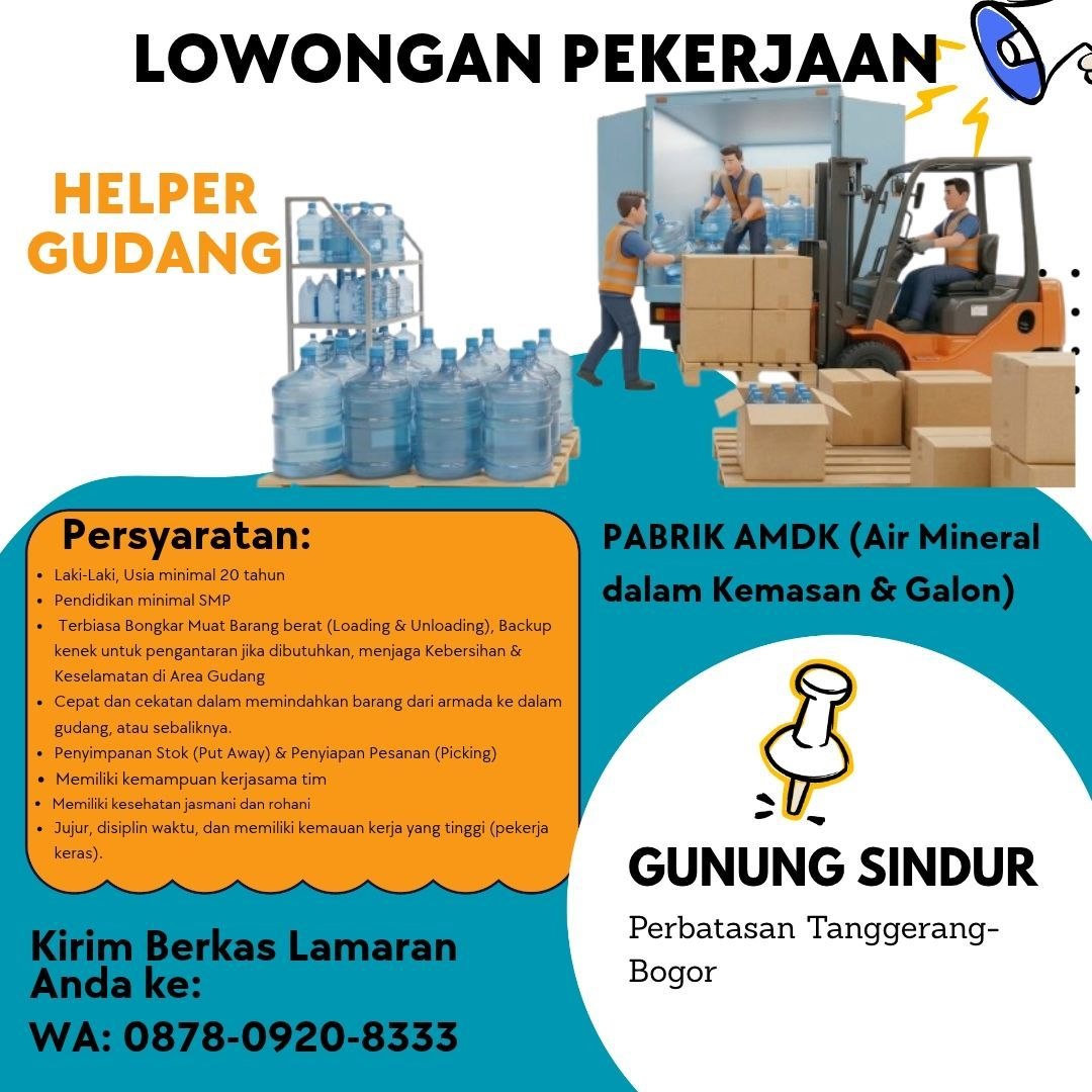 PABRIK AMDK (Air Mineral dalam Kemasan & Galon)