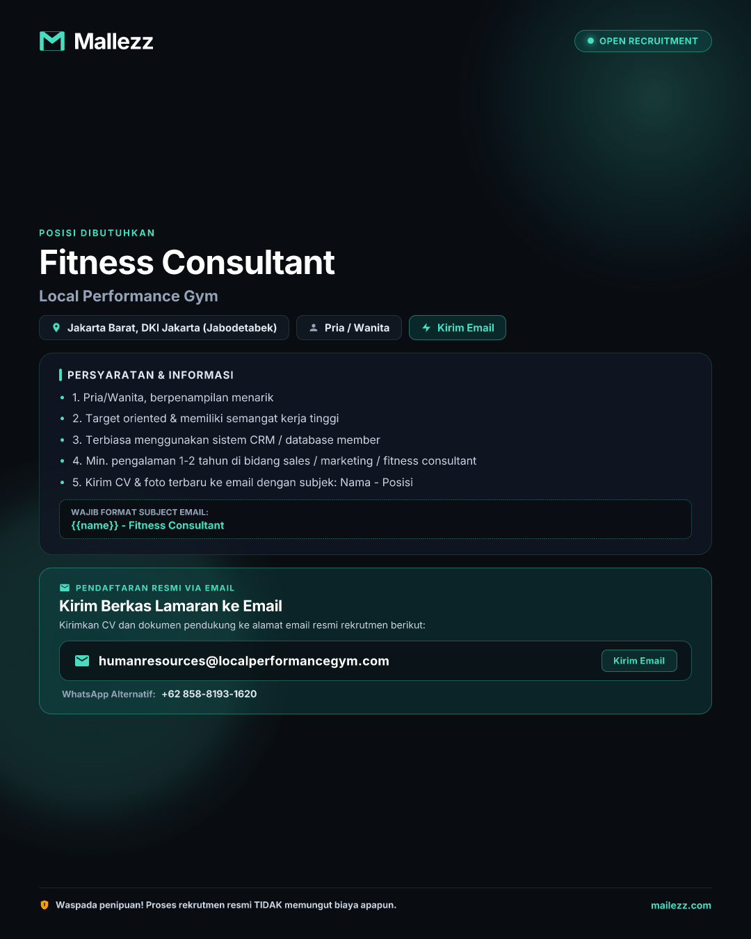 Local Performance Gym
