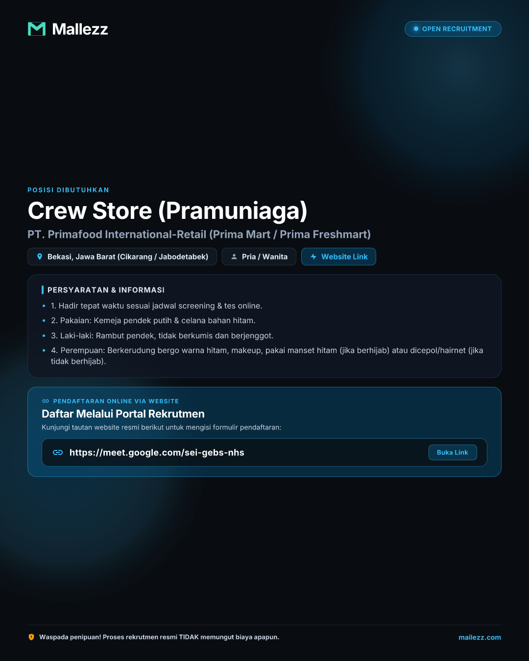 PT. Primafood International-Retail (Prima Mart / Prima Freshmart)