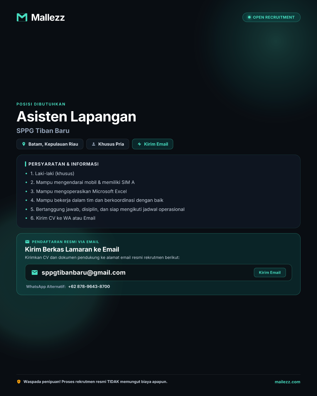 SPPG Tiban Baru