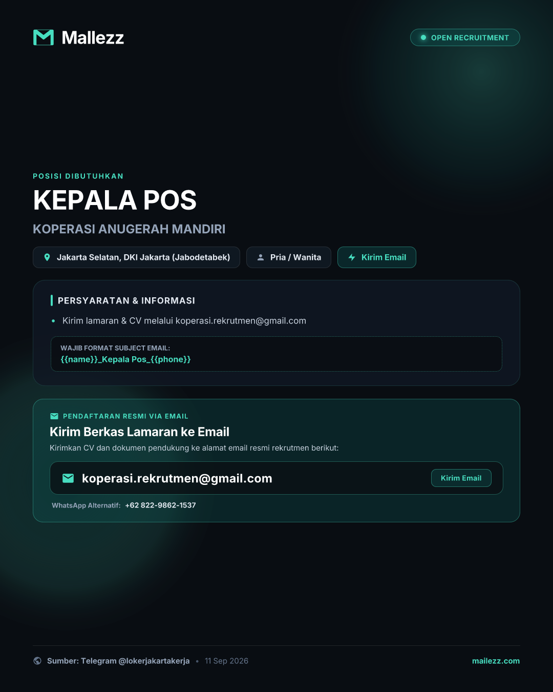 KOPERASI ANUGERAH MANDIRI