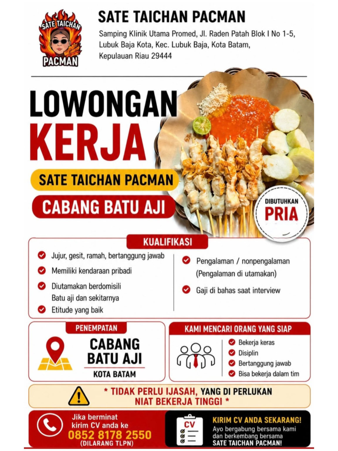 Sate Taichan Pacman