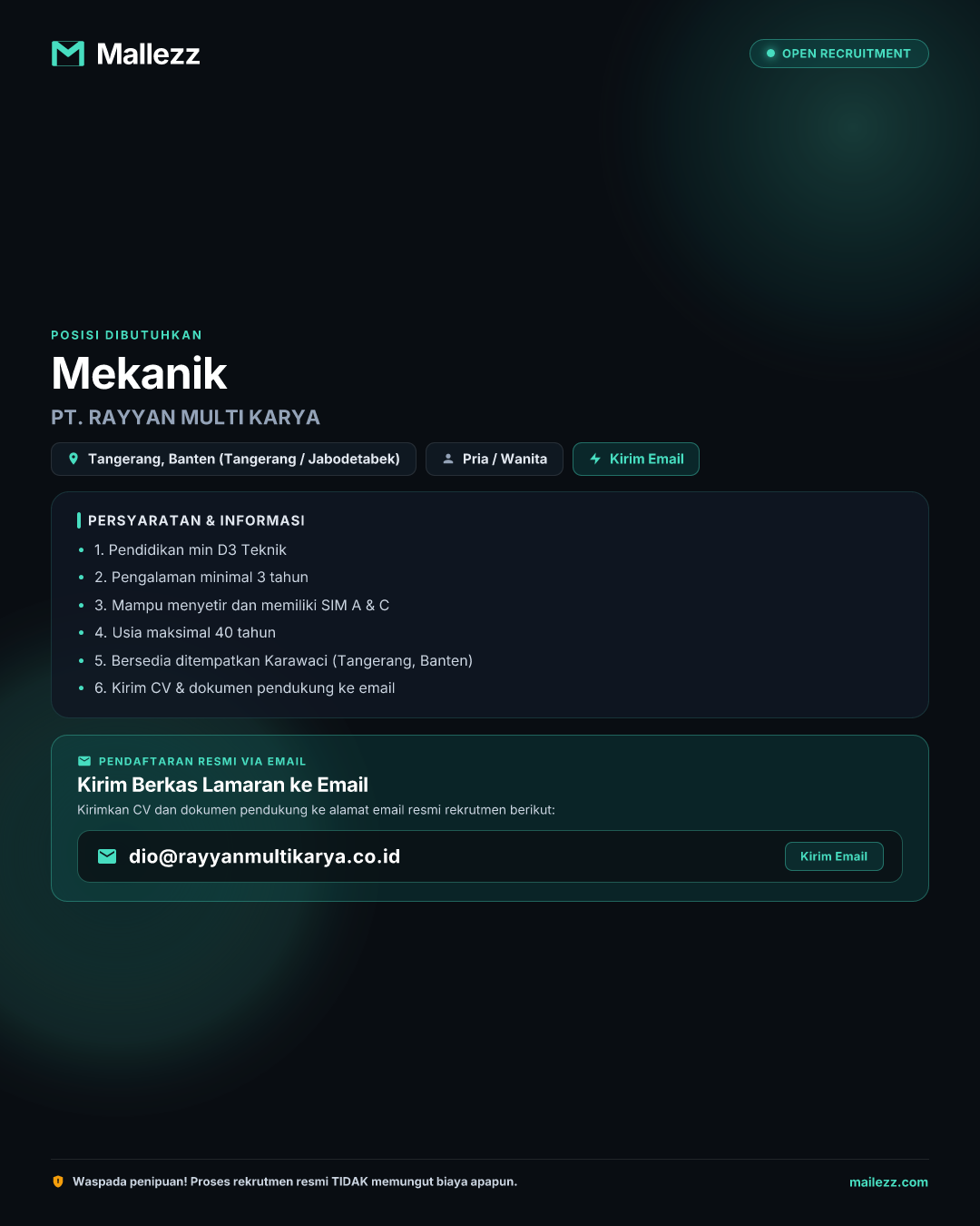 PT. RAYYAN MULTI KARYA
