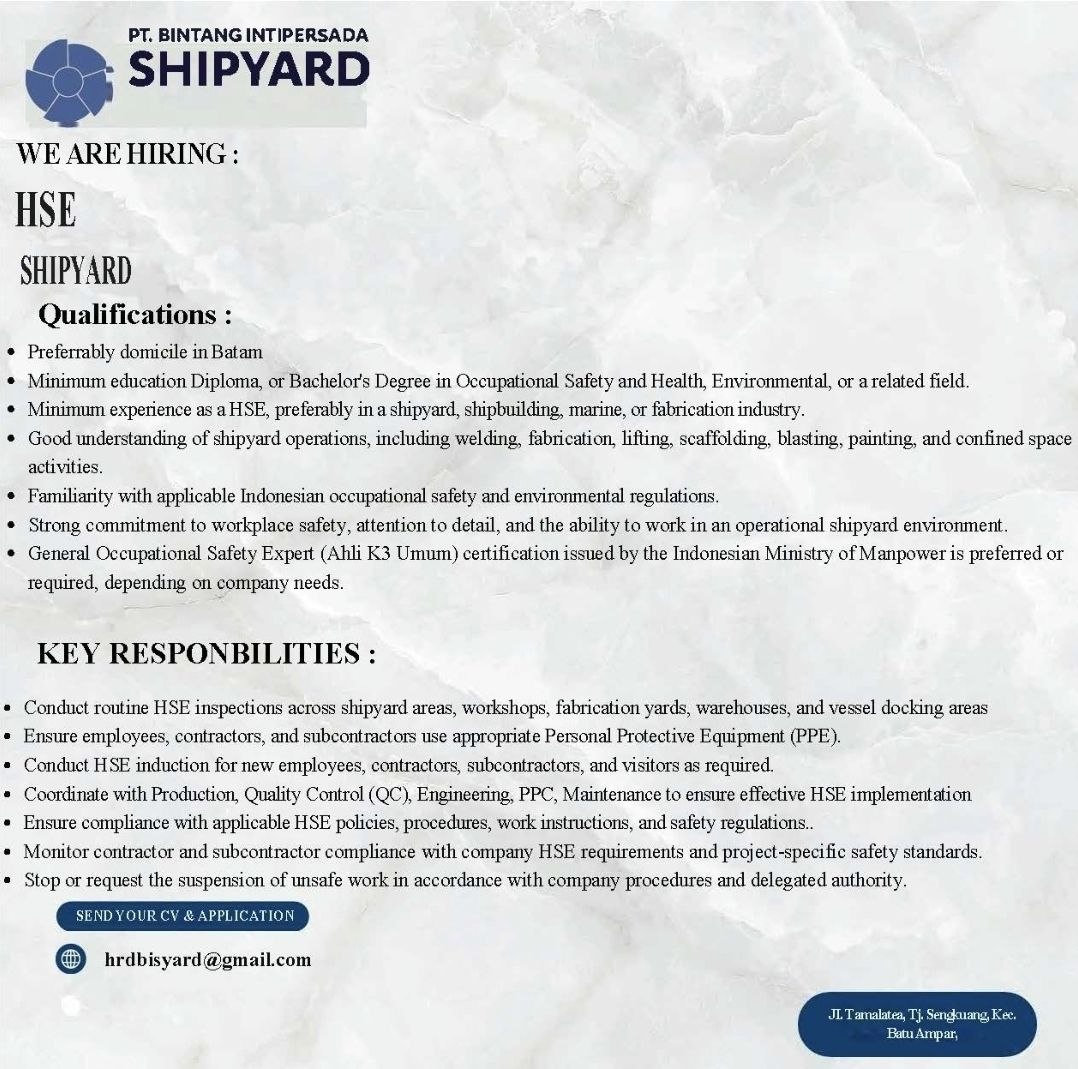 PT. BINTANG INTIPERSADA SHIPYARD