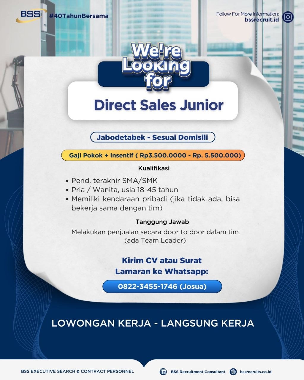 BSS Recruitment Consultant
