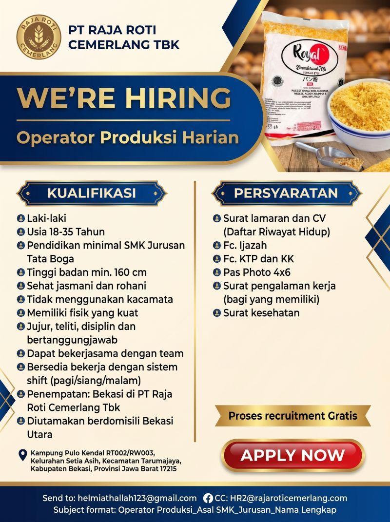 PT RAJA ROTI CEMERLANG TBK
