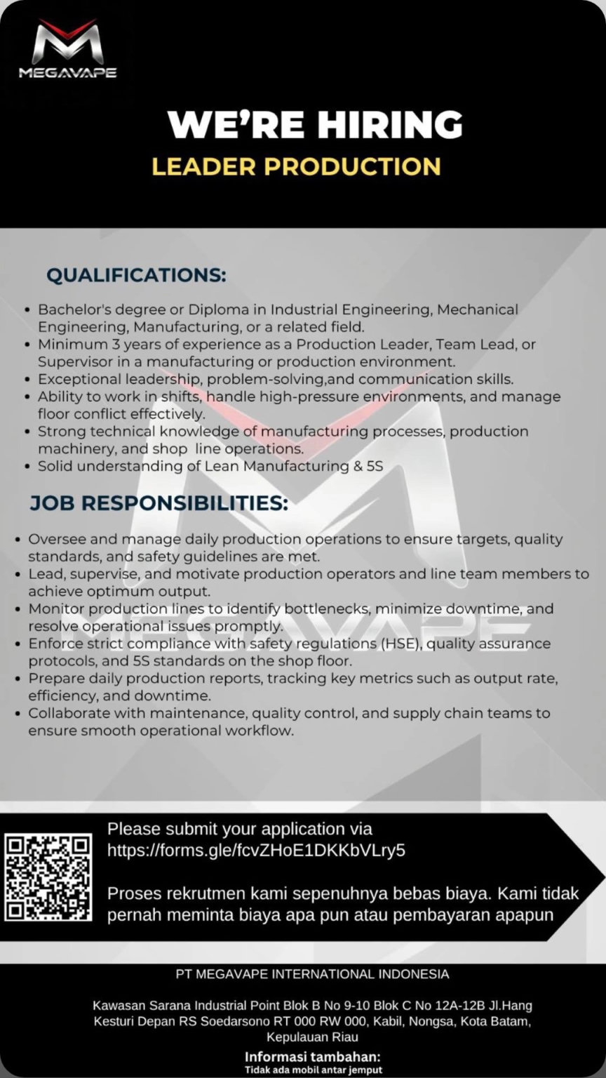 PT MEGAVAPE INTERNATIONAL INDONESIA