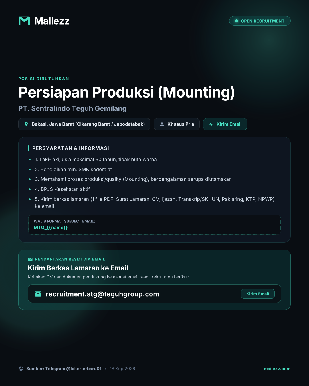 PT. Sentralindo Teguh Gemilang