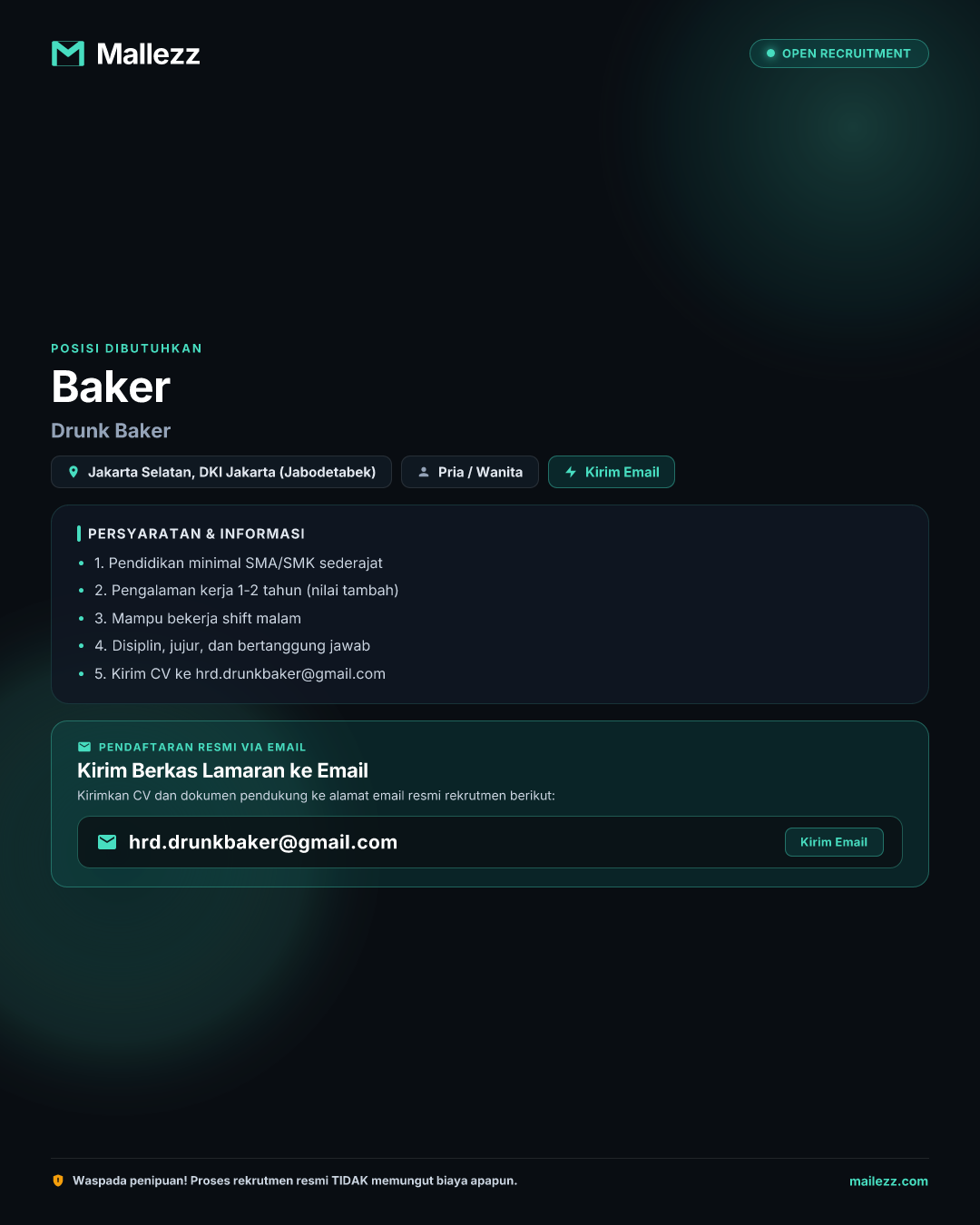 Drunk Baker