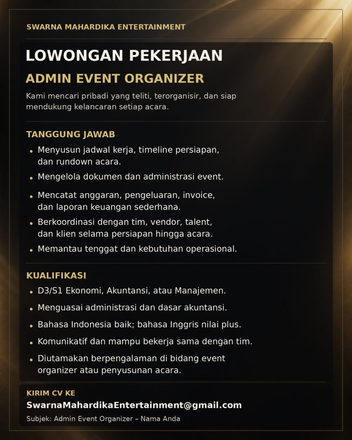 SWARNA MAHARDIKA ENTERTAINMENT