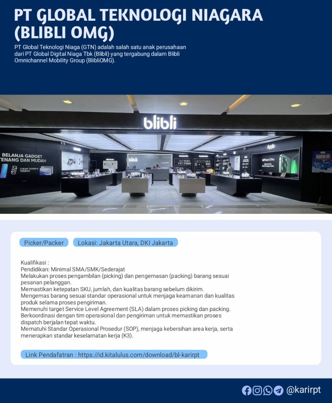 PT Global Teknologi Niaga (Blibli OMG)