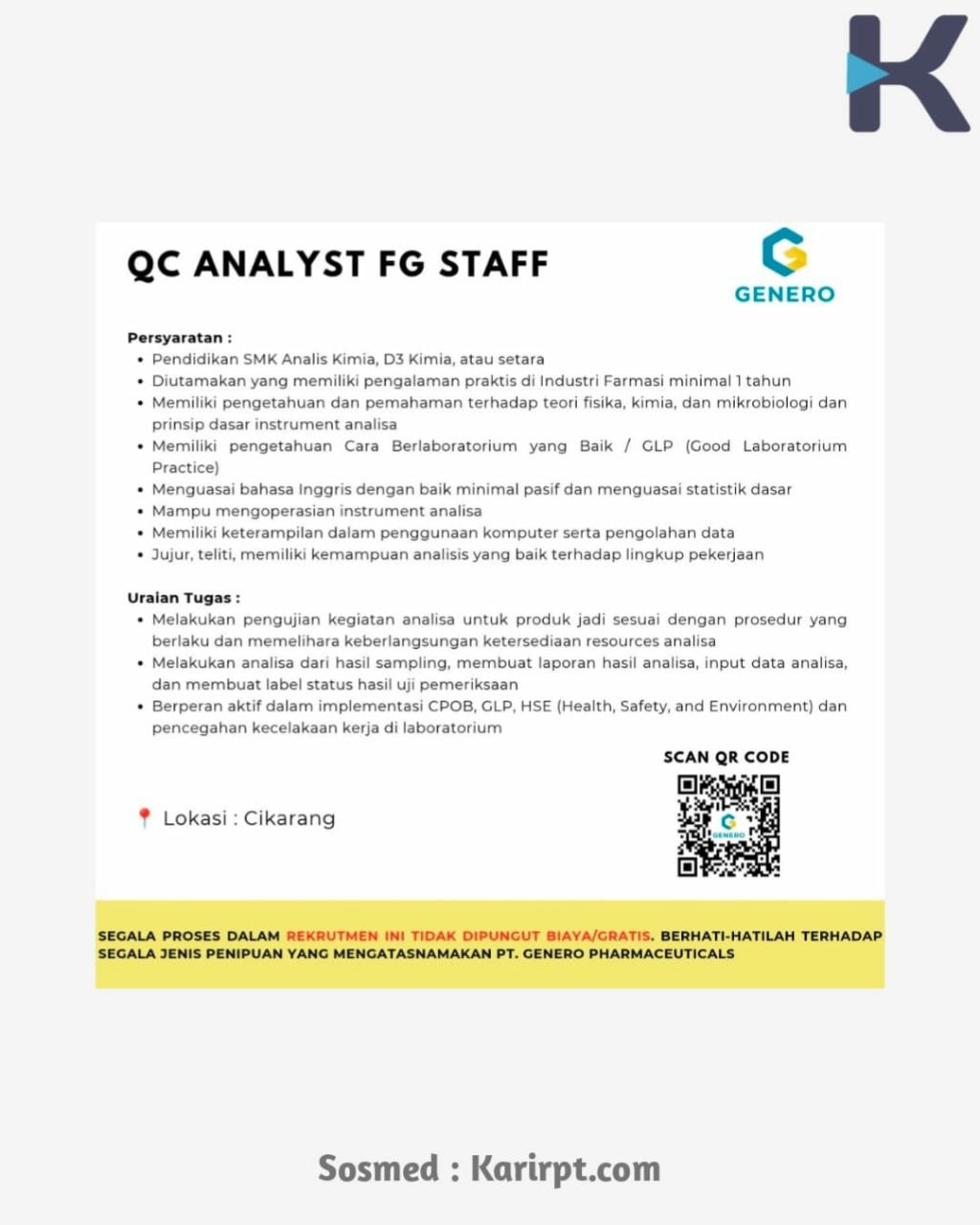 PT. GENERO PHARMACEUTICALS