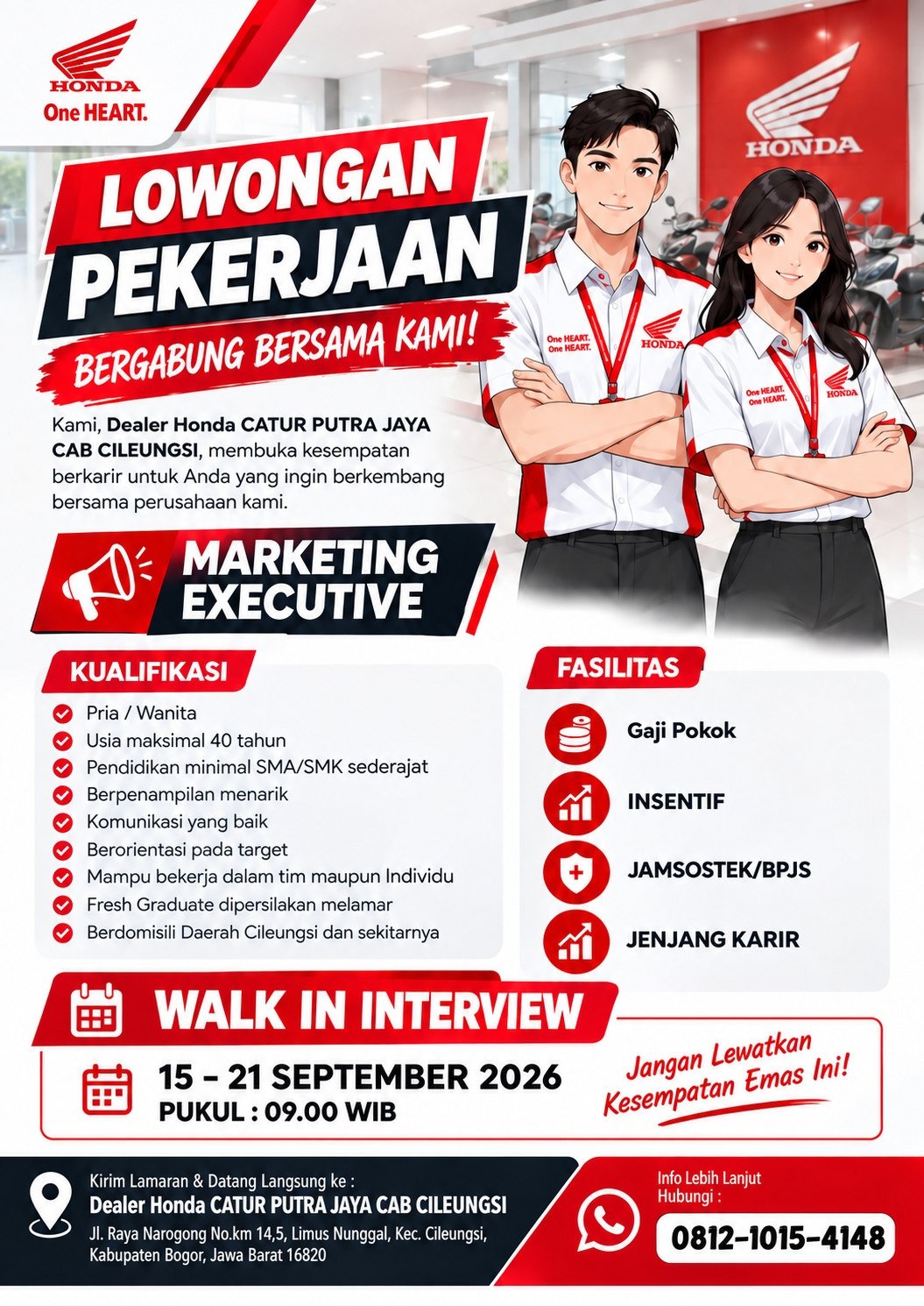 Dealer Honda Catur Putra Jaya