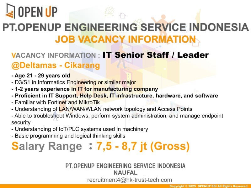 PT.OPENUP ENGINEERING SERVICE INDONESIA NAUFAL