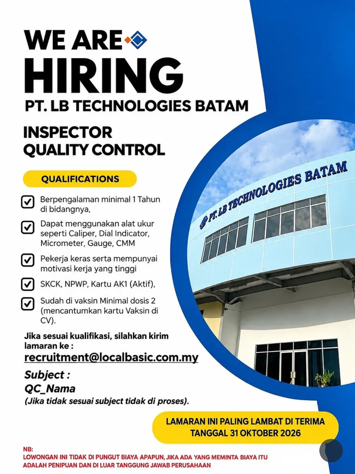 PT. LB TECHNOLOGIES BATAM