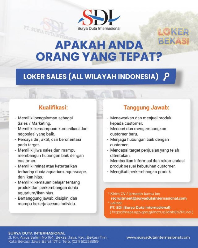 PT. SDI (Surya Duta Internasional)