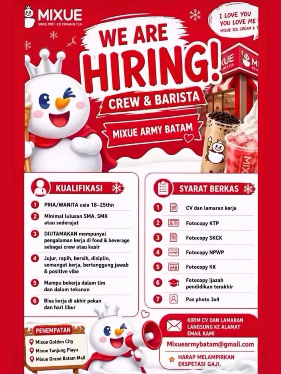 Mixue Army Batam
