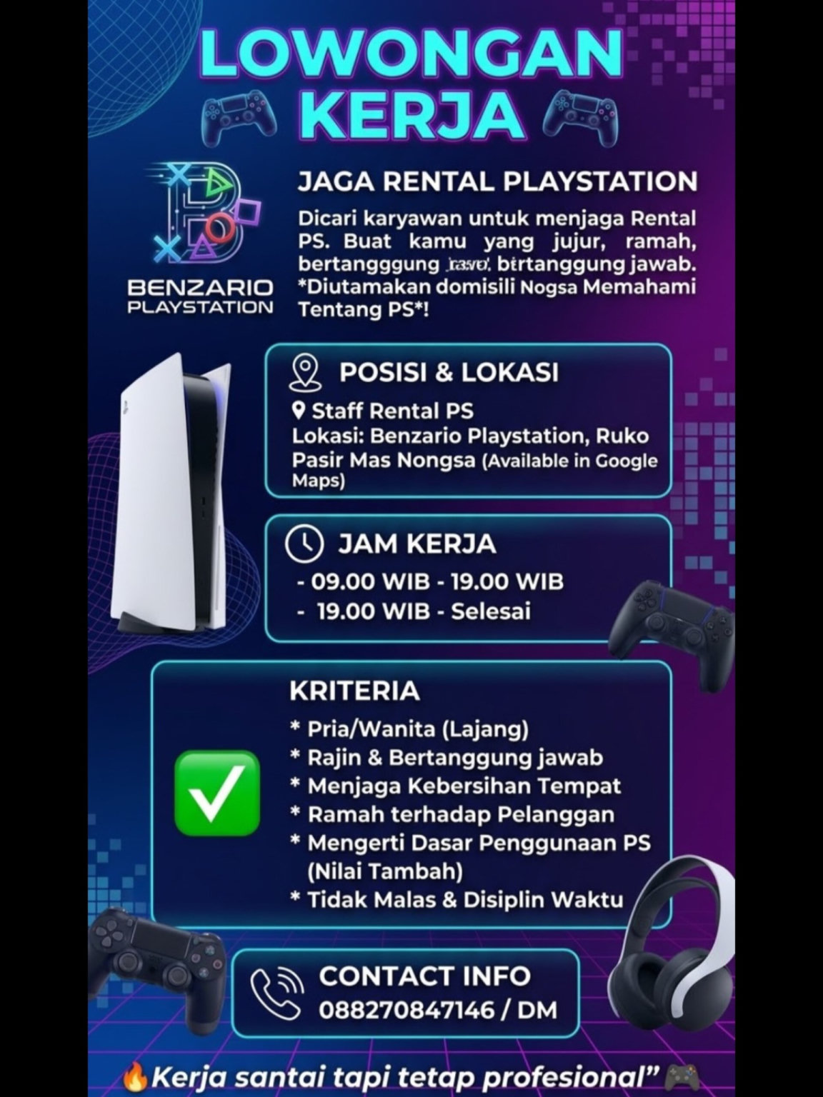 Benzario Playstation