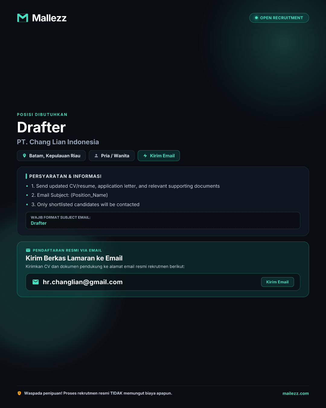 PT. Chang Lian Indonesia