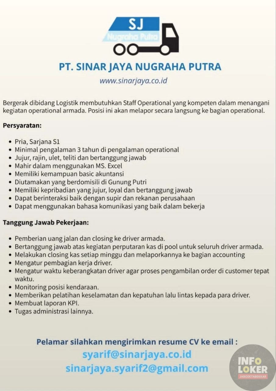PT. SINAR JAYA NUGRAHA PUTRA