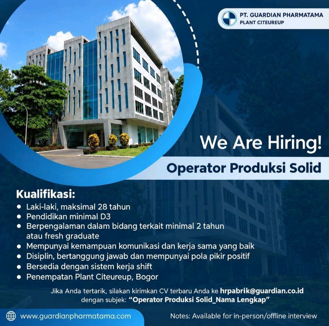 PT. GUARDIAN PHARMATAMA PLANT CITEUREUP