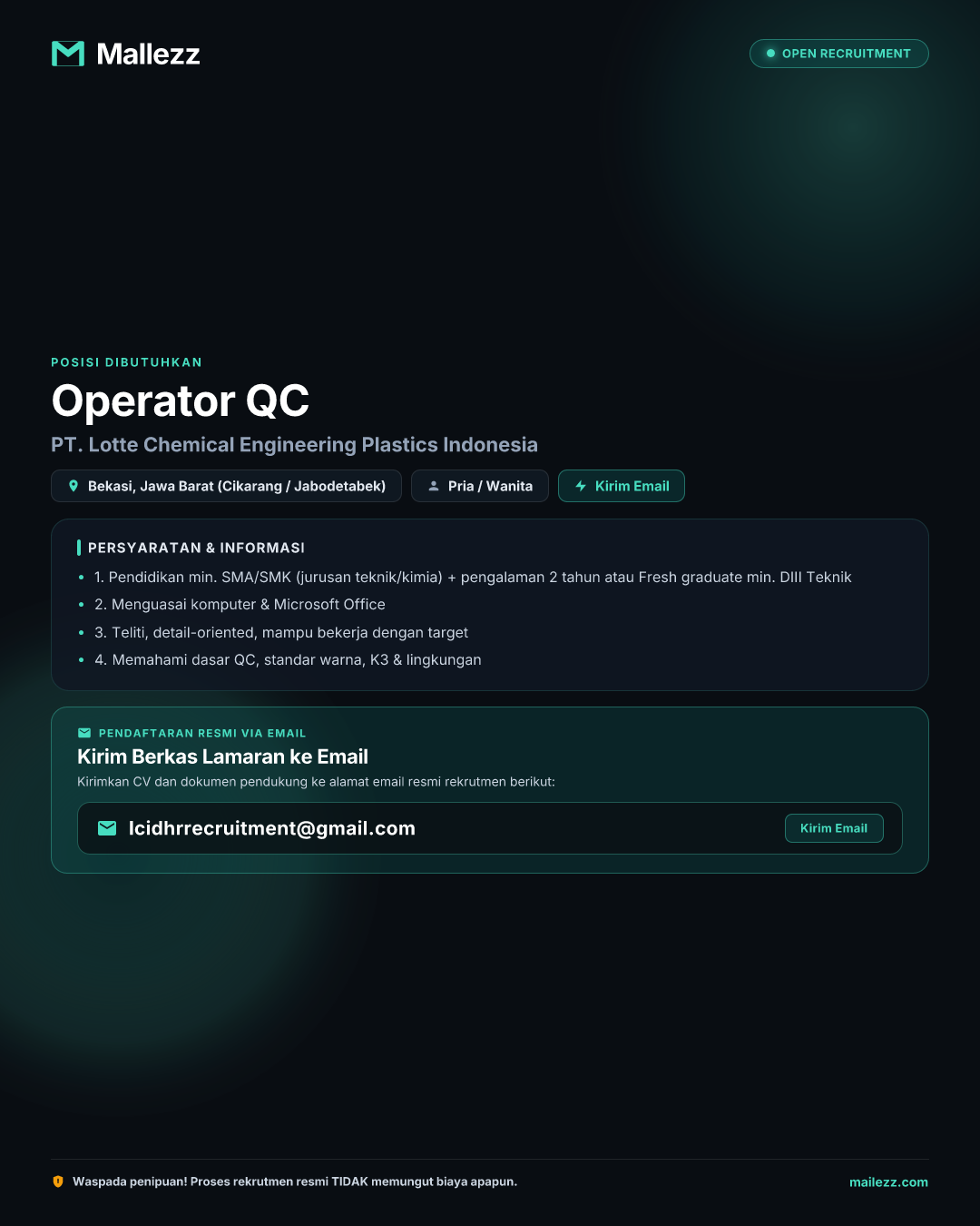 PT. Lotte Chemical Engineering Plastics Indonesia