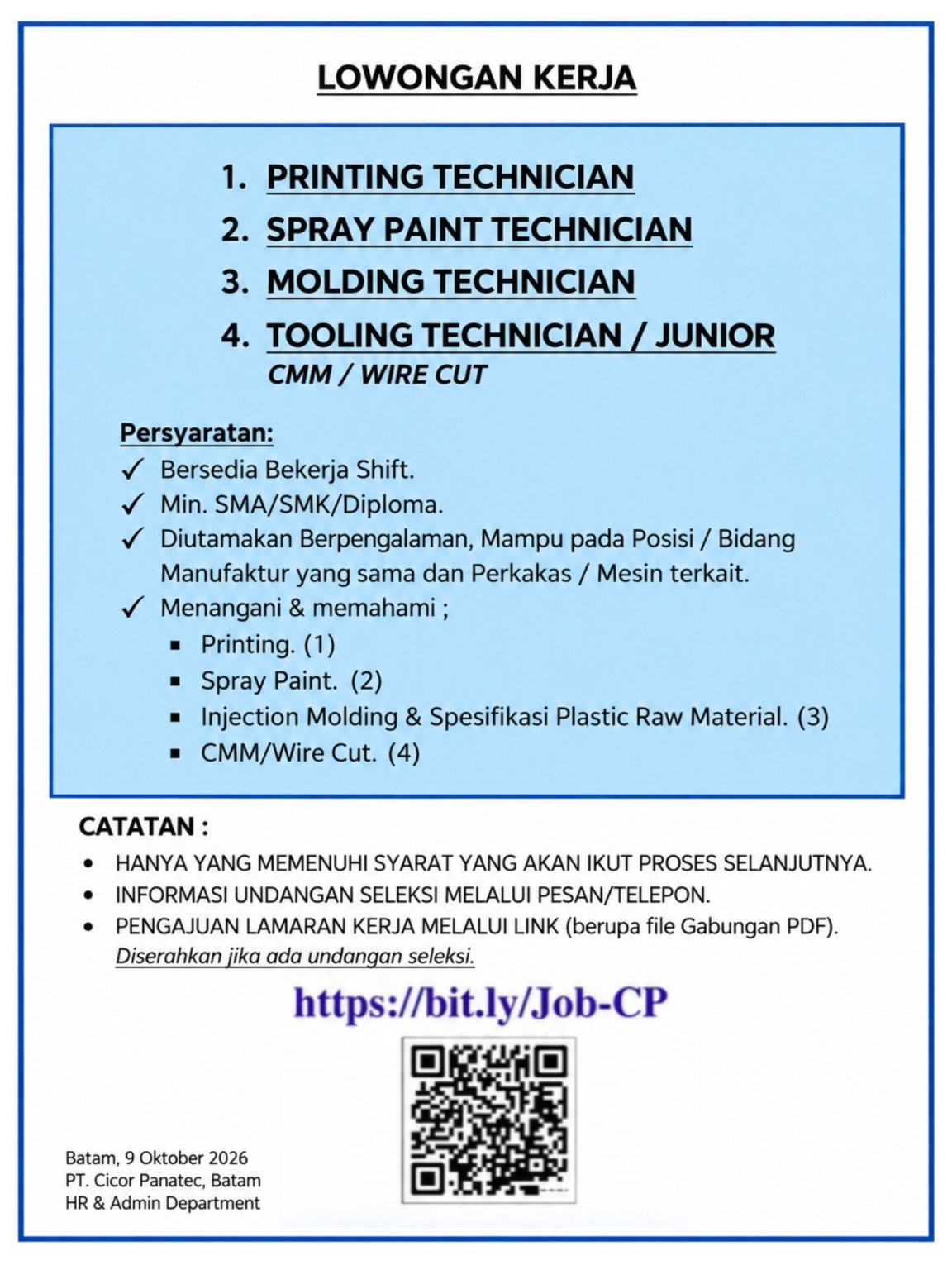 PT. Cicor Panatec, Batam