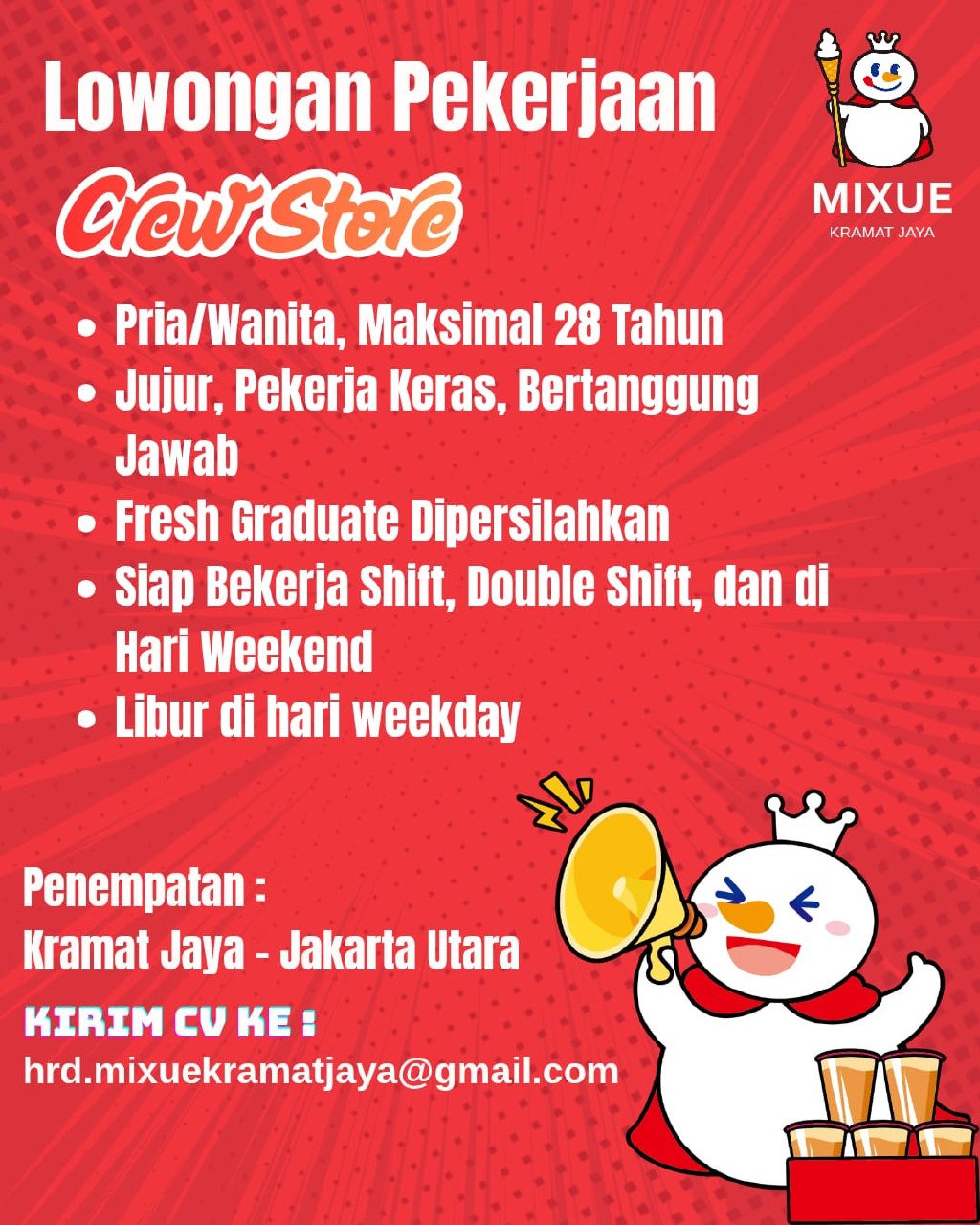 MIXUE Kramat Jaya