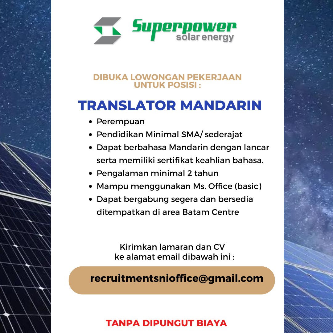 Superpower solar energy