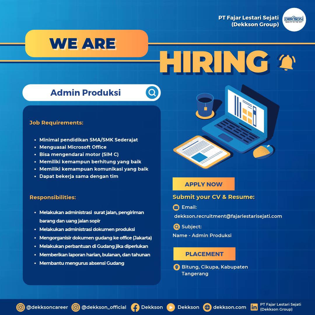 PT Fajar Lestari Sejati (Dekkson Group)