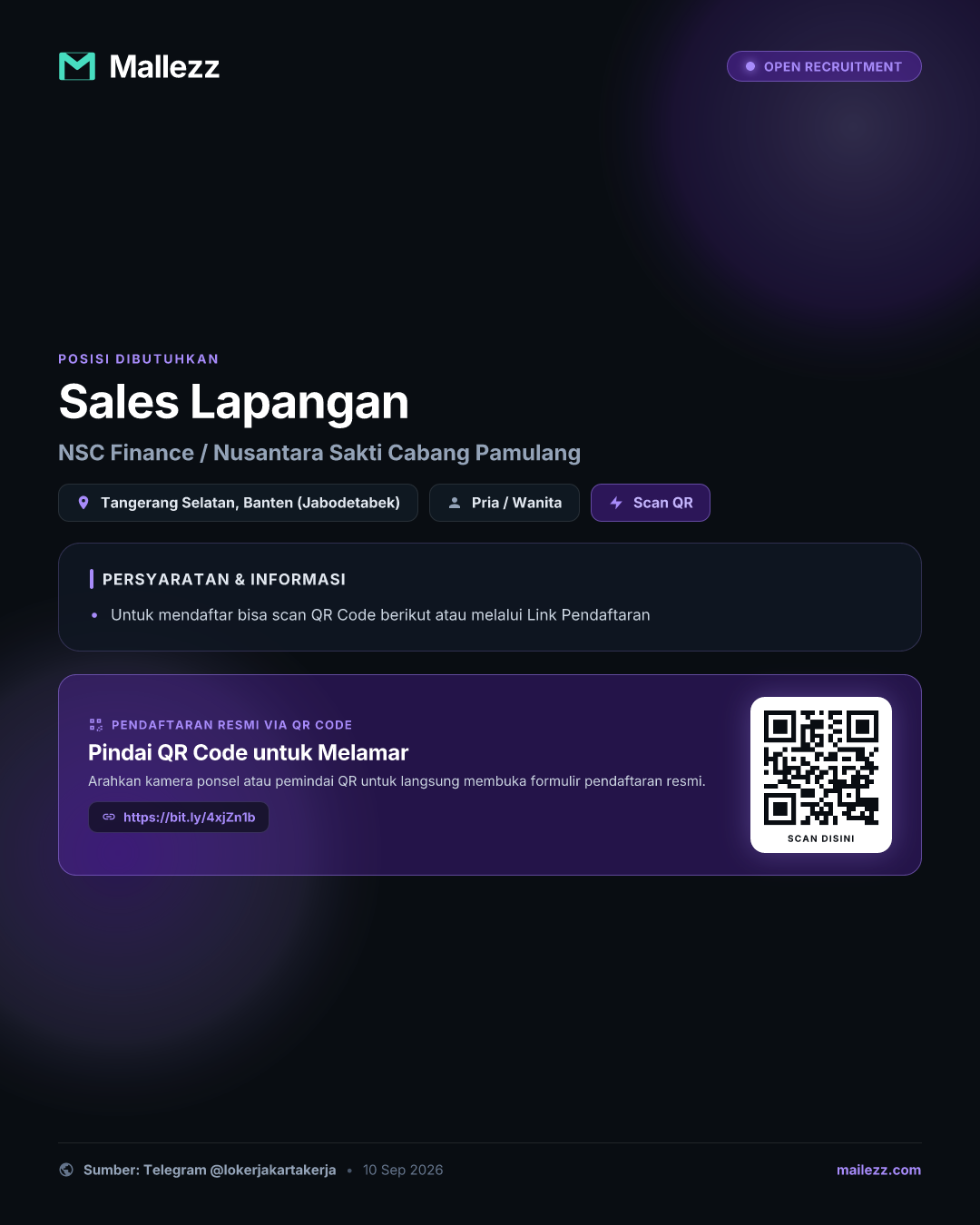 NSC Finance / Nusantara Sakti Cabang Pamulang