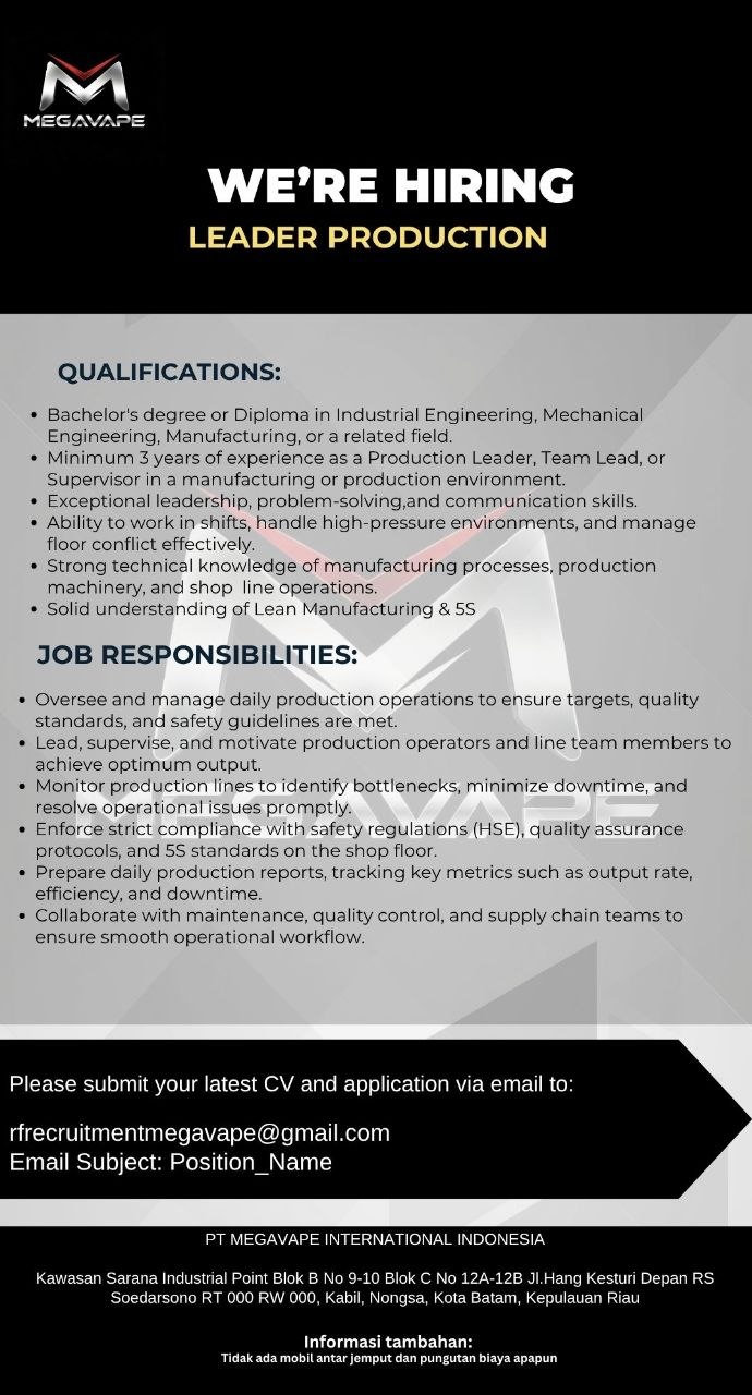 PT MEGAVAPE INTERNATIONAL INDONESIA