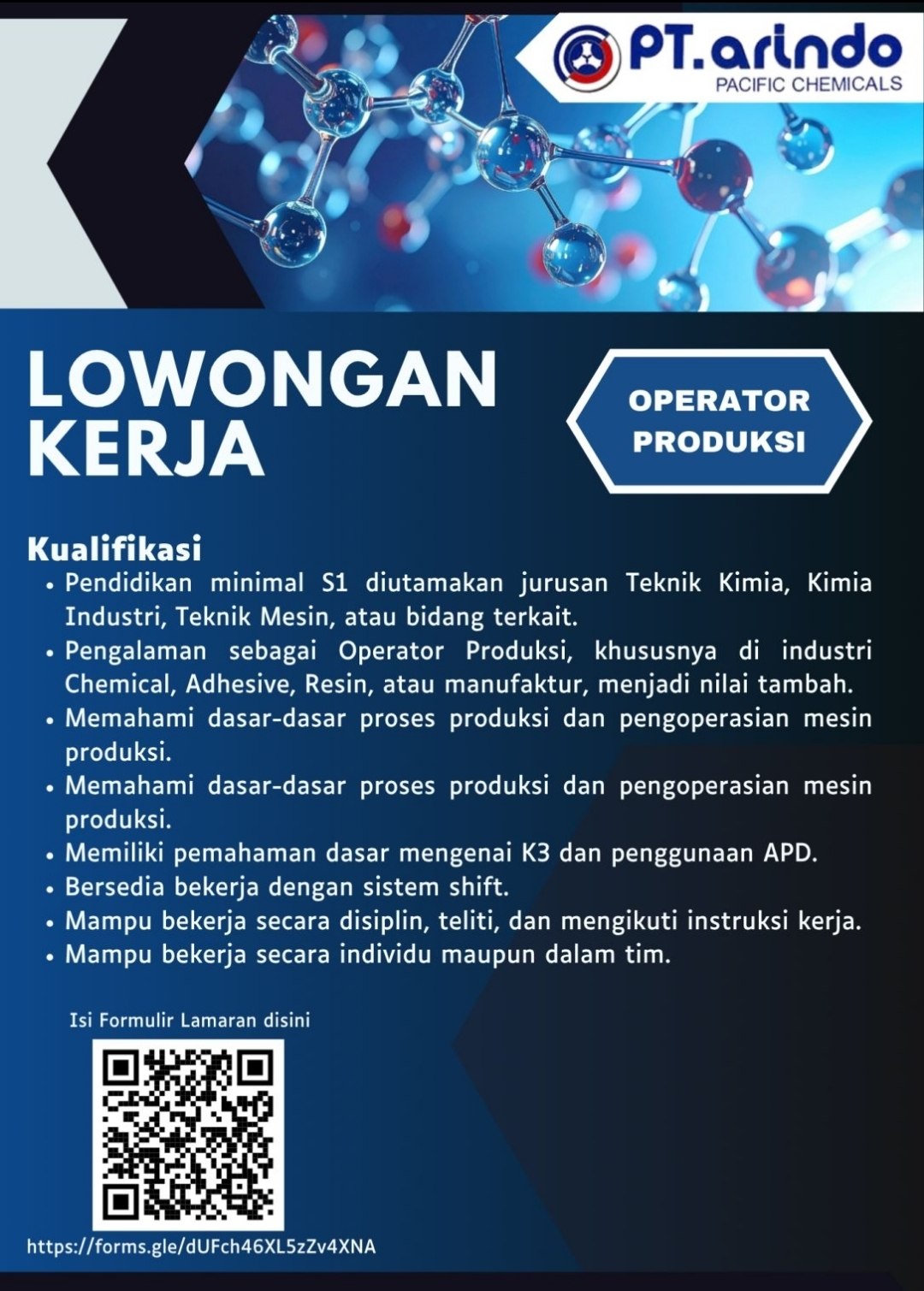 PT. arindo PACIFIC CHEMICALS